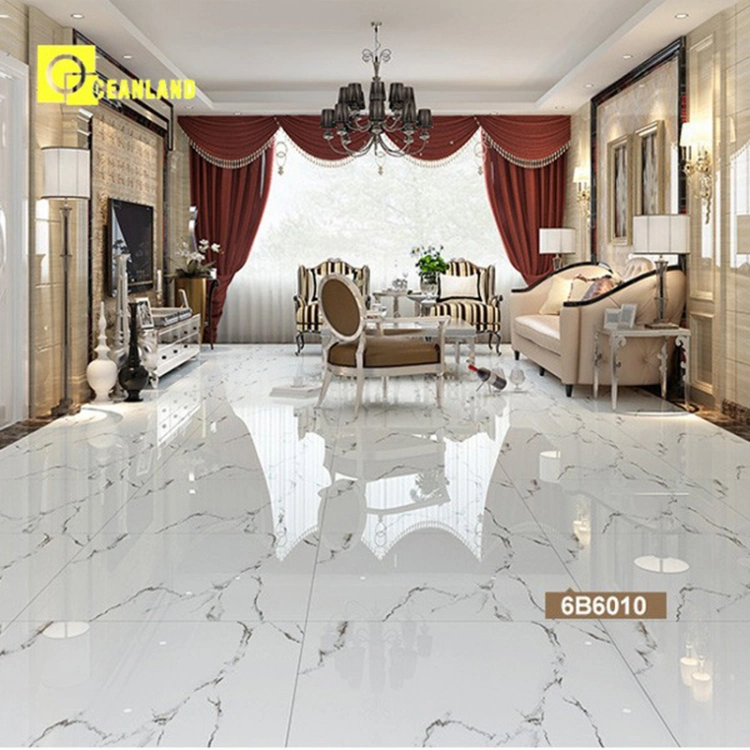 Foshan Polished Vitrified Marble Porcelain Ceramic Floor Bathroom Wall Tile