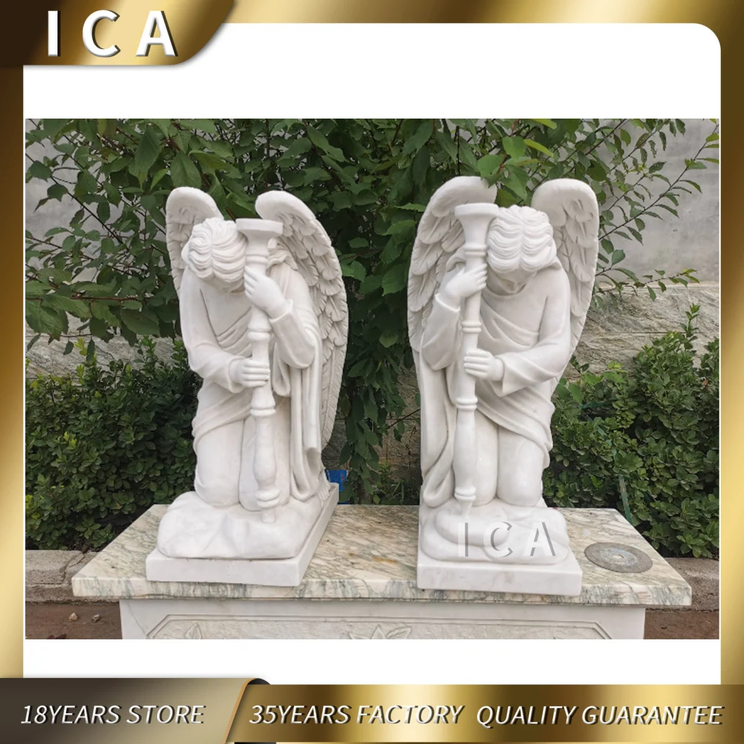 Western Marble Stone Angel Heart Headstone Monument Tombstone