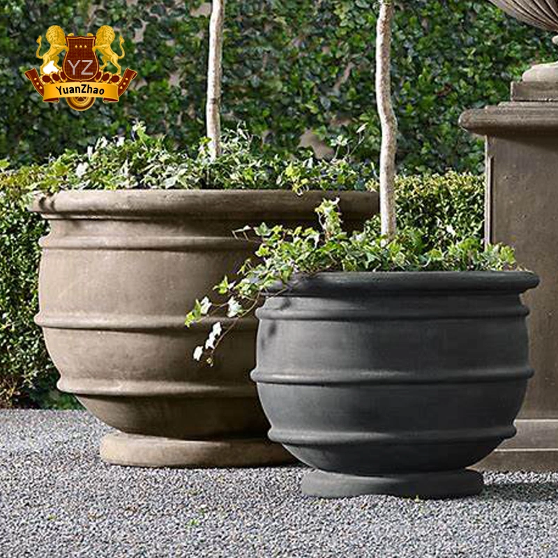 China Factory Supplier Natural Stone Marble Flowerpots for Sale with Low Price