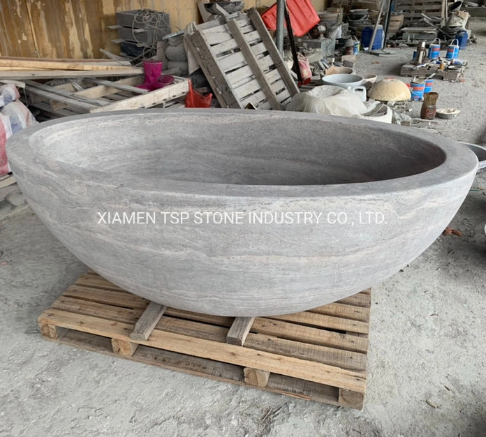 Natural Stone Oval/Retangle/Square/Circular/ Coner/Ellipse Freestanding/Pedestal Onyx/Granite/Marble Stone Bathtub for Bathroom Bath Tub