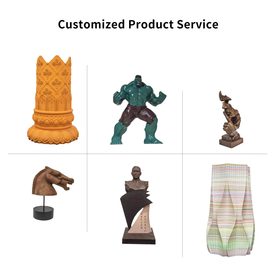 KOCEL Customized Brozne Sculpture Imitation Customized Museum Decoration Craft by 3D Printing Equipment Rapid Prototyping