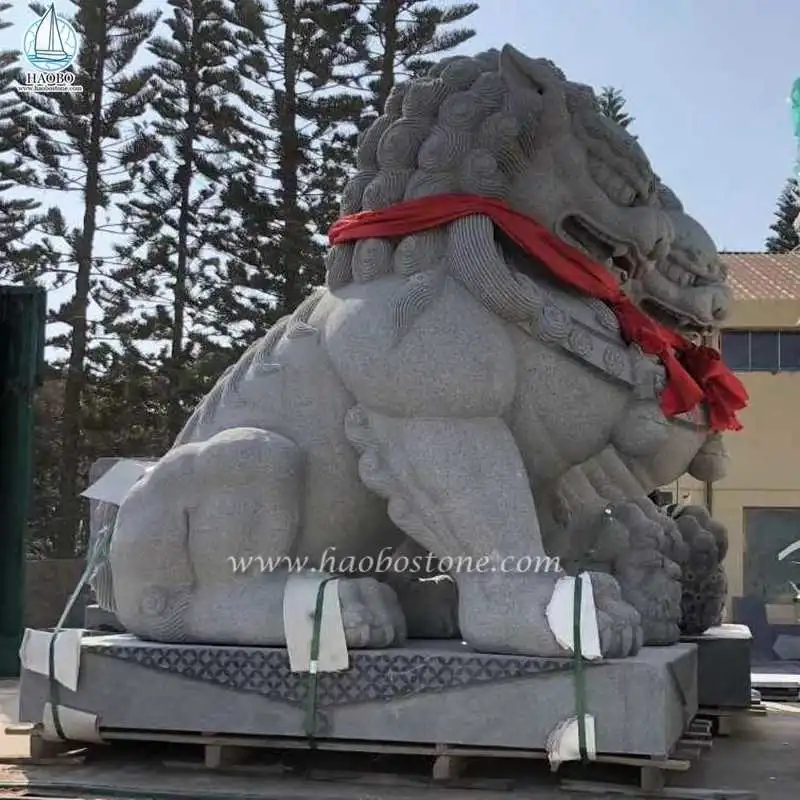 Granite Animal Carving Stone Liona Carving