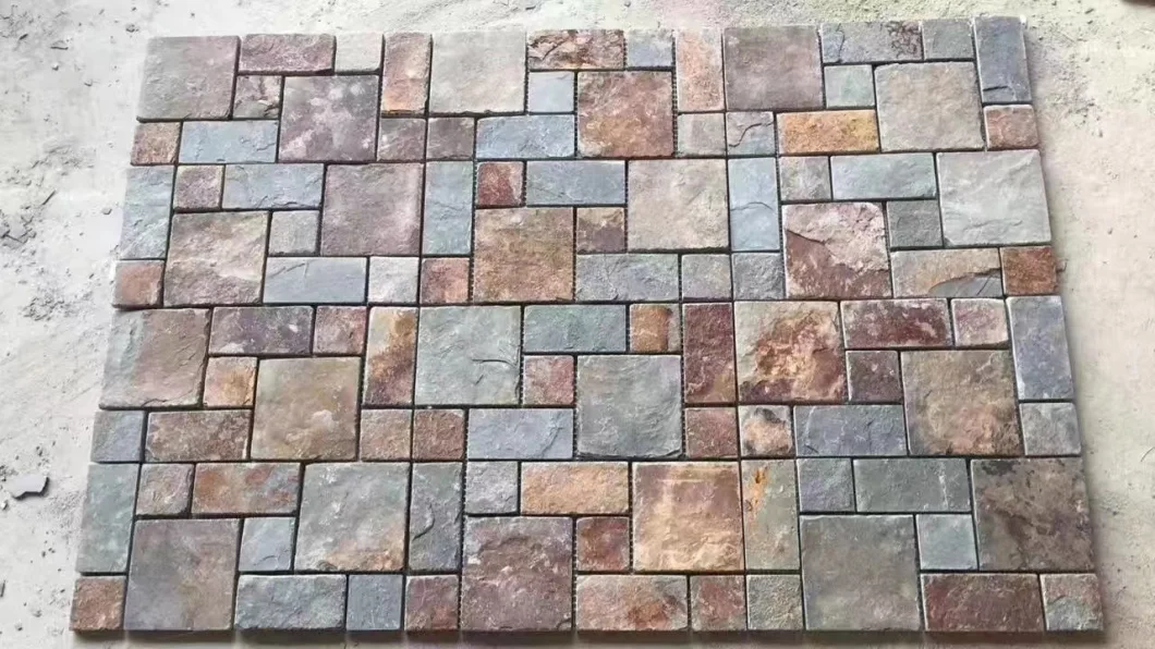 Multicolor Culture Stone Natural Slate Wall Cladding