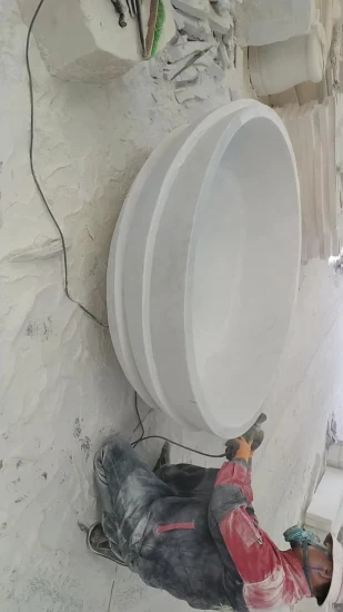 Vasche da bagno in marmo naturale crema beige di vendita caldo (SY-BT010)